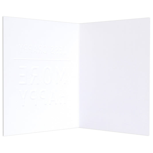 Less Crappy More Happy Uplifting Encouragement Card