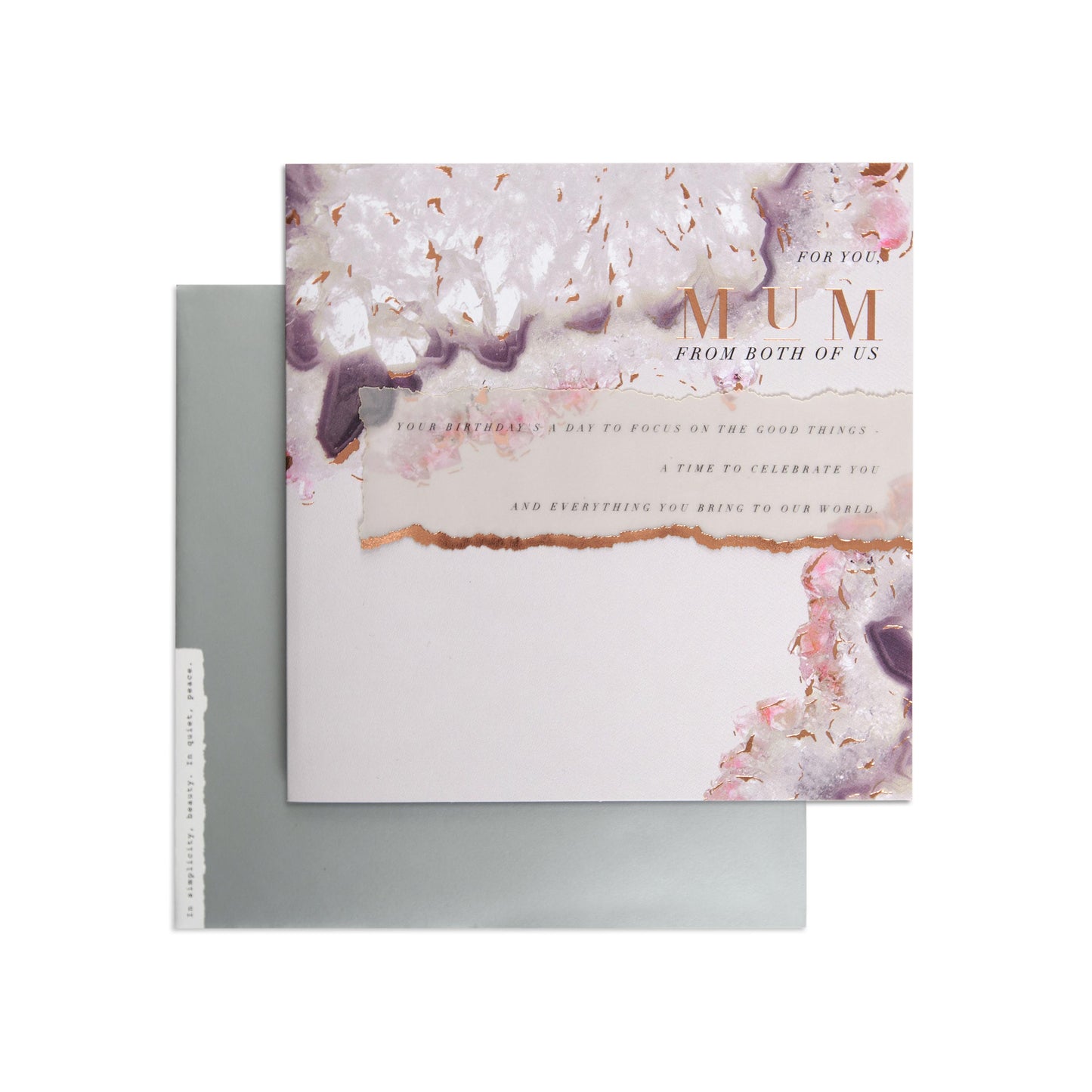 Beautiful Agate Crystal Mum Birthday Card