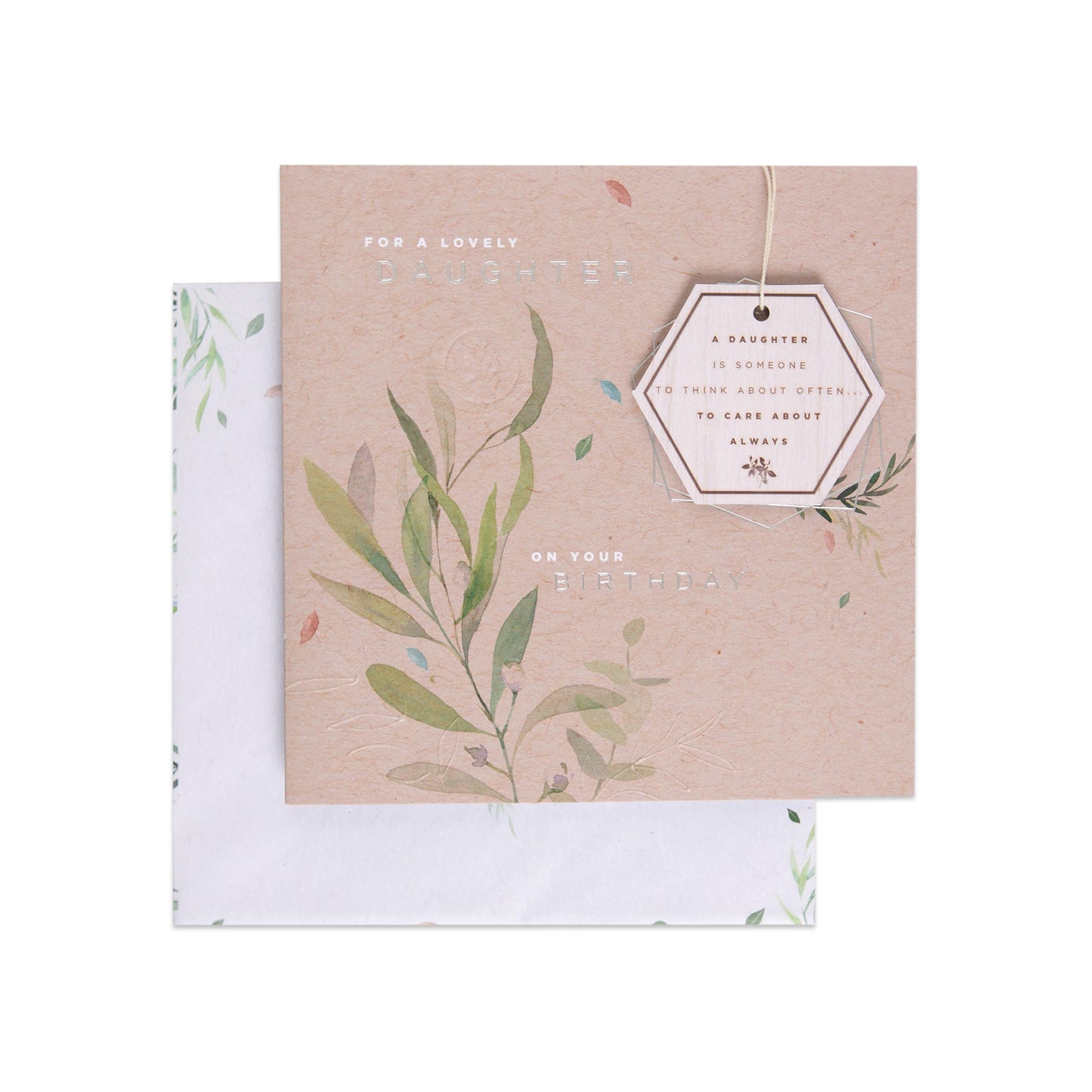 Lovely Daughter Detachable Wooden Keepsake Birthday Card