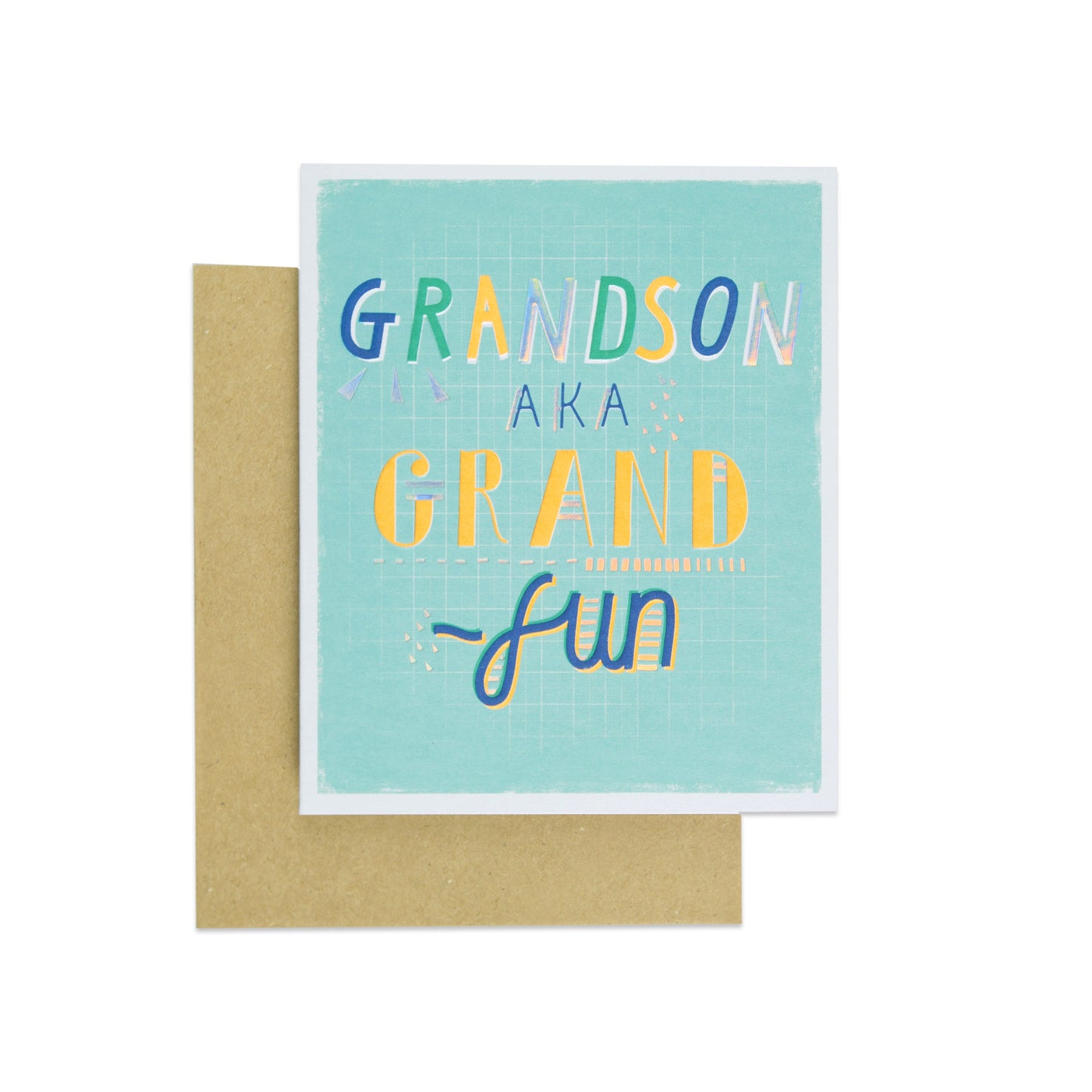 Fun Colourful Birthday Card for Grandson