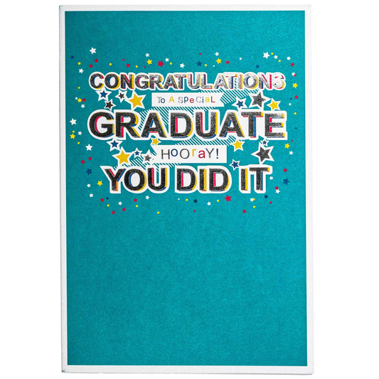 Hooray You Did It Fun Graduation Congratulations Card