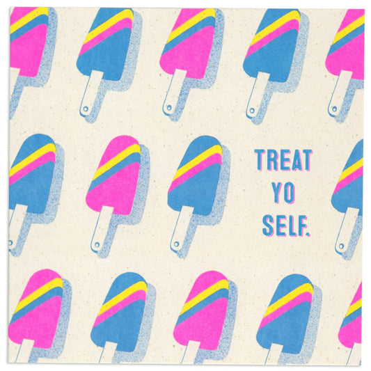 Treat Yo Self Ice Cream Fun Celebration Card