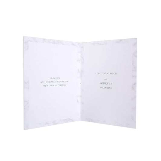 Valentine's Day Card - "My Love" Gold Heart