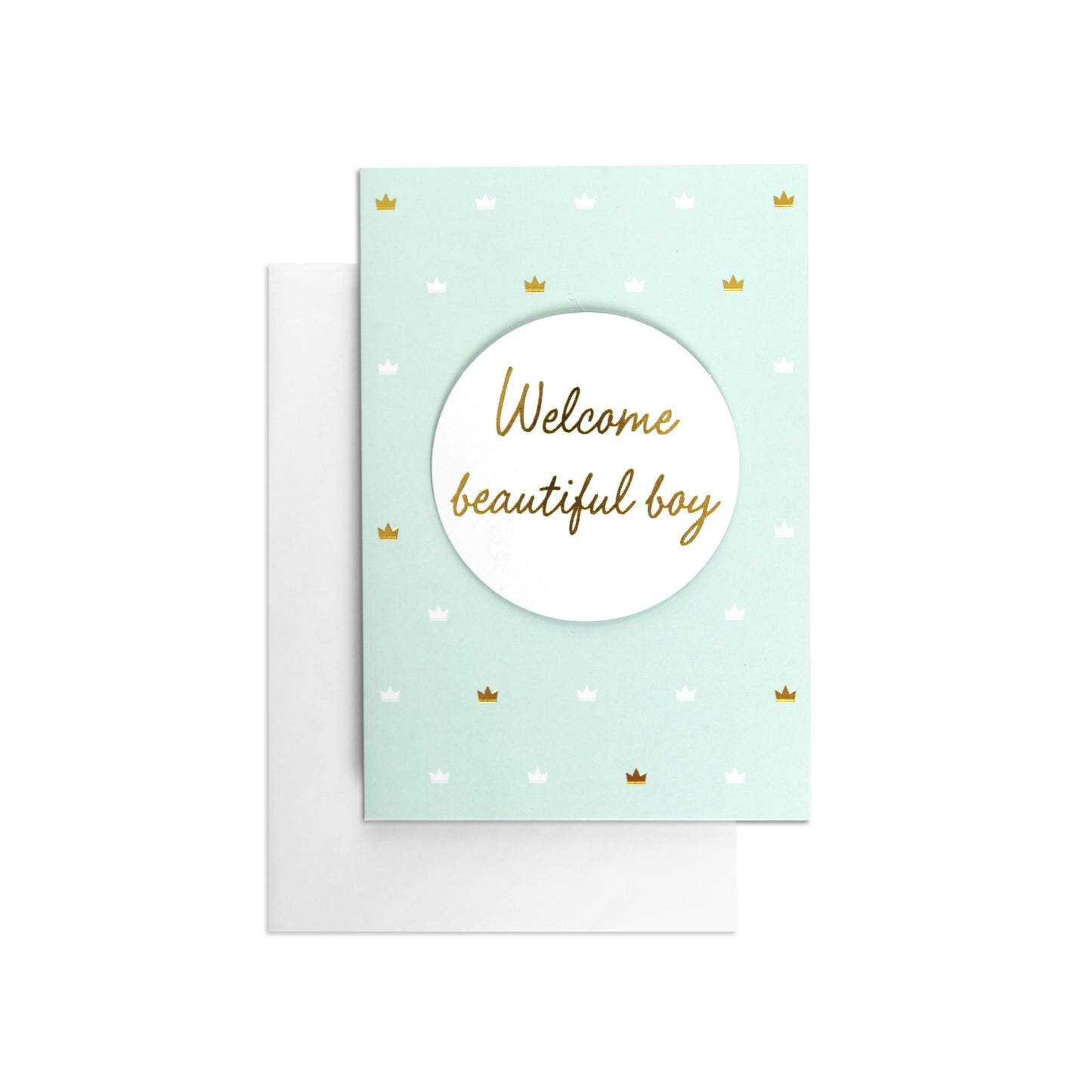 Beautiful Boy Baby Sweet Congratulations Card