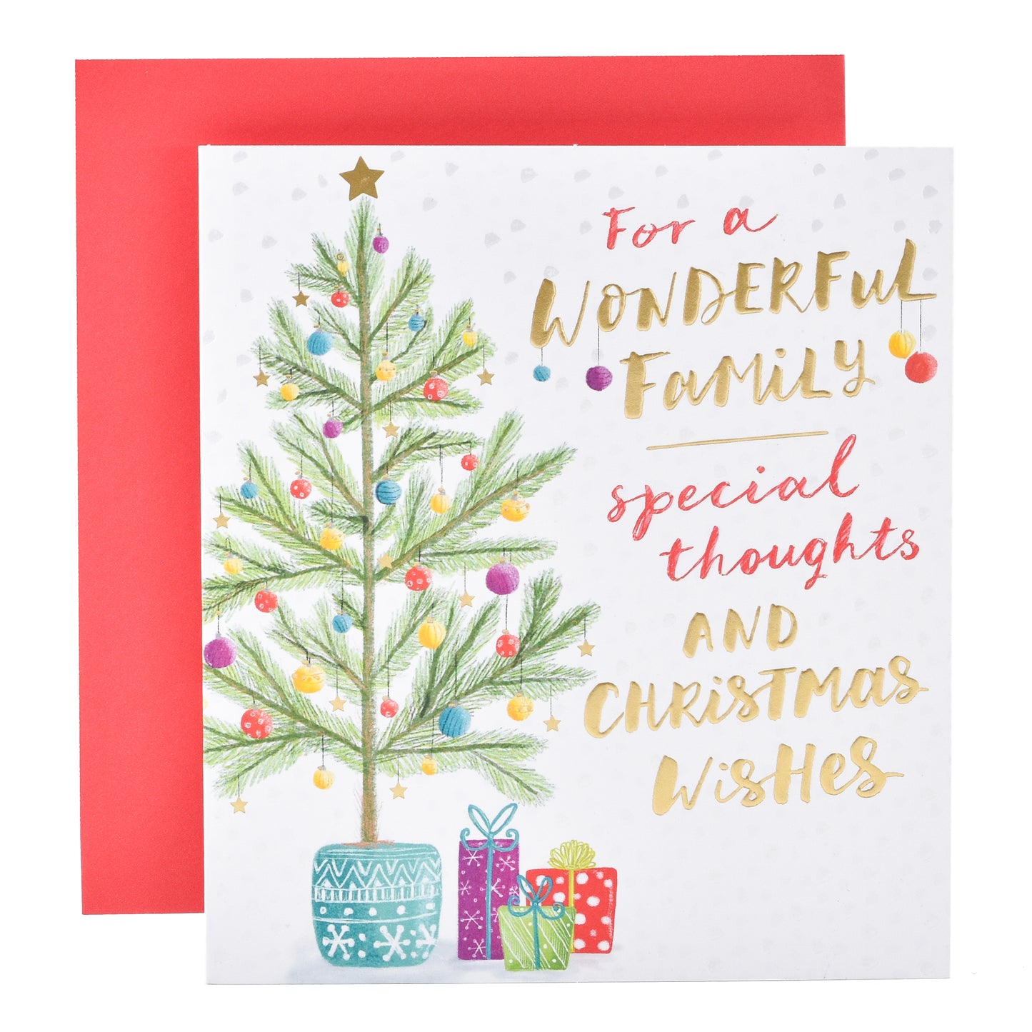 Hallmark Christmas Card For Family - Special Thoughts & Wishes
