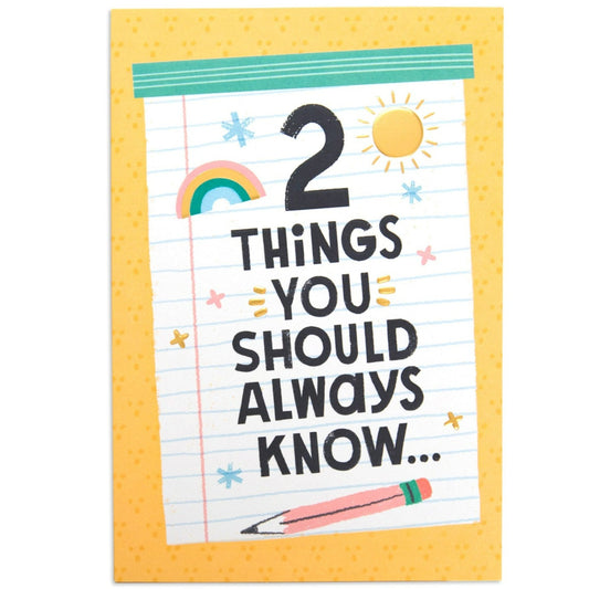 Little World Changers Love and Support Card for Kids - 2 Things