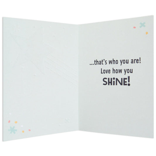Little World Changers Any Occasion Card for Kids - Shooting Star