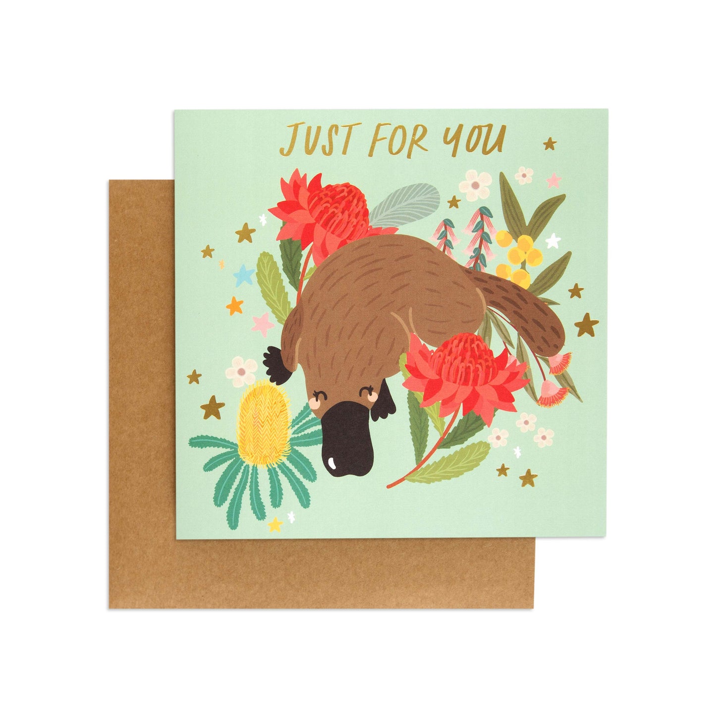 Australian Spirit Bush Buddies Birthday Card  - Platypus