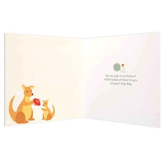 Australian Spirit Bush Buddies Birthday Card For Dad - Kangaroos