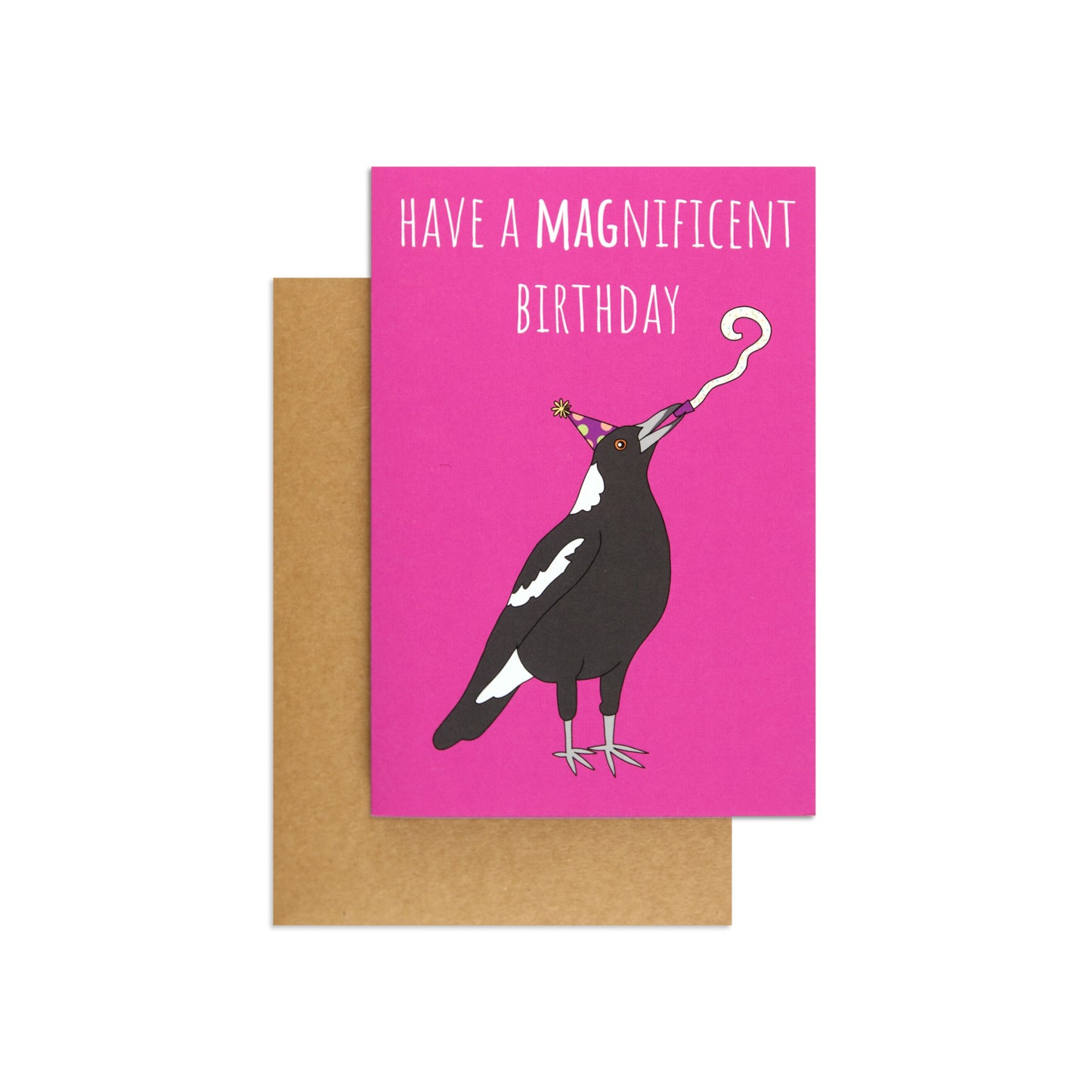 Australian Spirit Good On Ya Birthday Card - Magpie