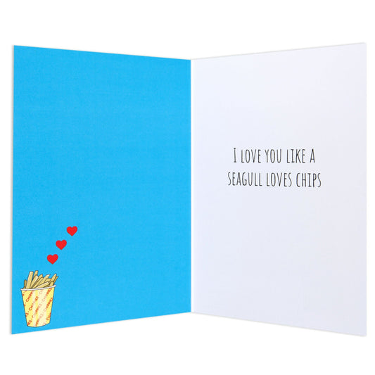 Australian Spirit Good On Ya Love Card - Seagull & Chips