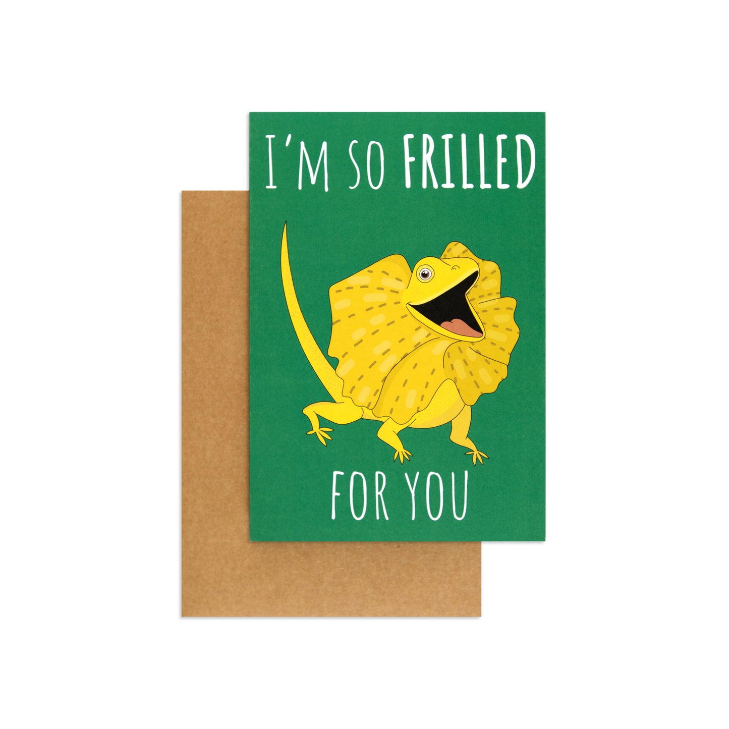 Australian Spirit Good On Ya Congratulations Card - Frilled Neck Lizard
