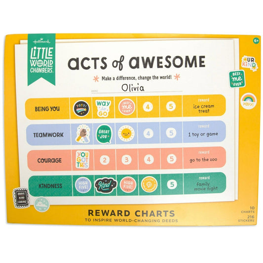 Little World Changers Acts of Awesome Reward Charts