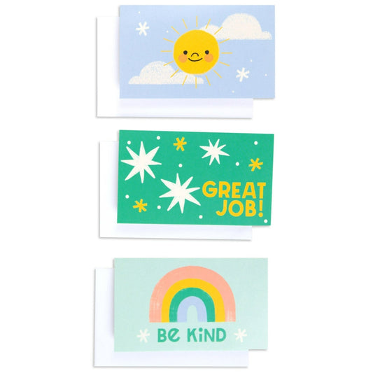 Little World Changers Assorted Blank Mini Note Cards - Pack of 12