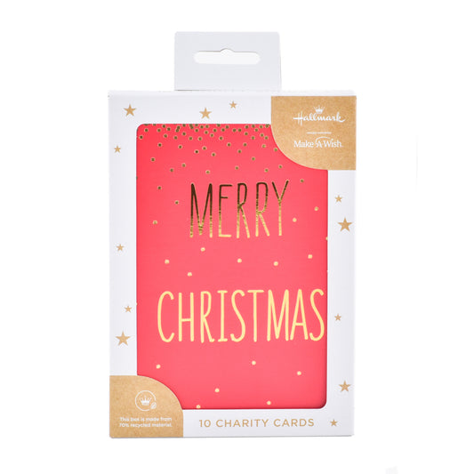 Hallmark Boxed Christmas Cards – Gold Confetti