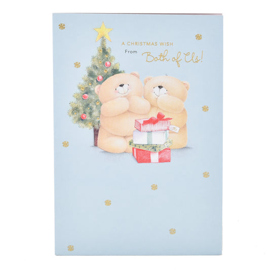 Hallmark Christmas Card From Both Of Us - Forever Friends Bears