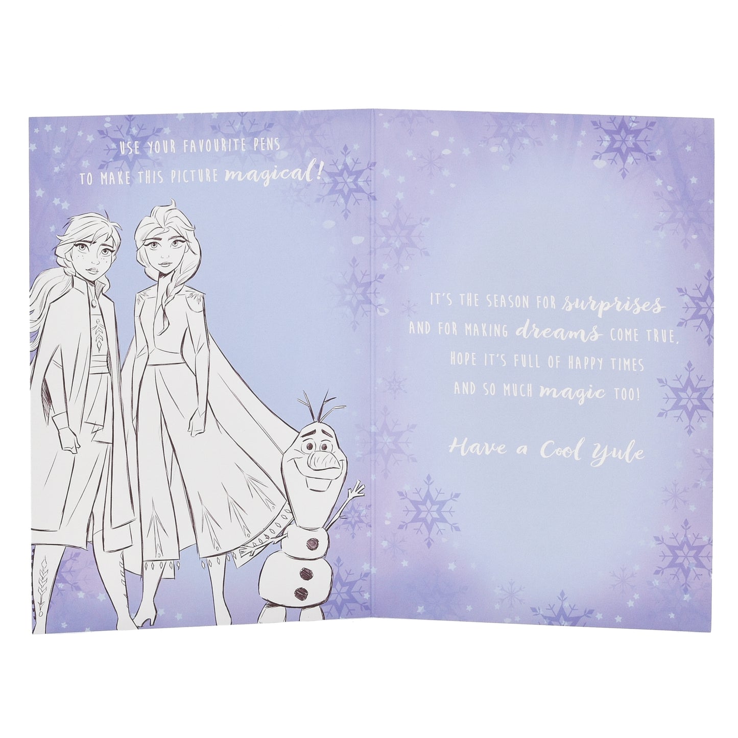 Hallmark Christmas Card For Sister - Disney Frozen Activity