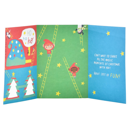 Hallmark Christmas Card For Grandson  - Festive Photo Props