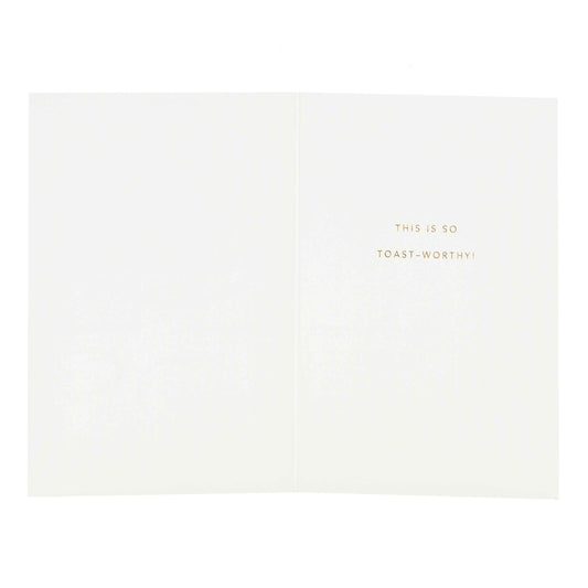 Signature Studio Congratulations Card - So Toast-Worthy!