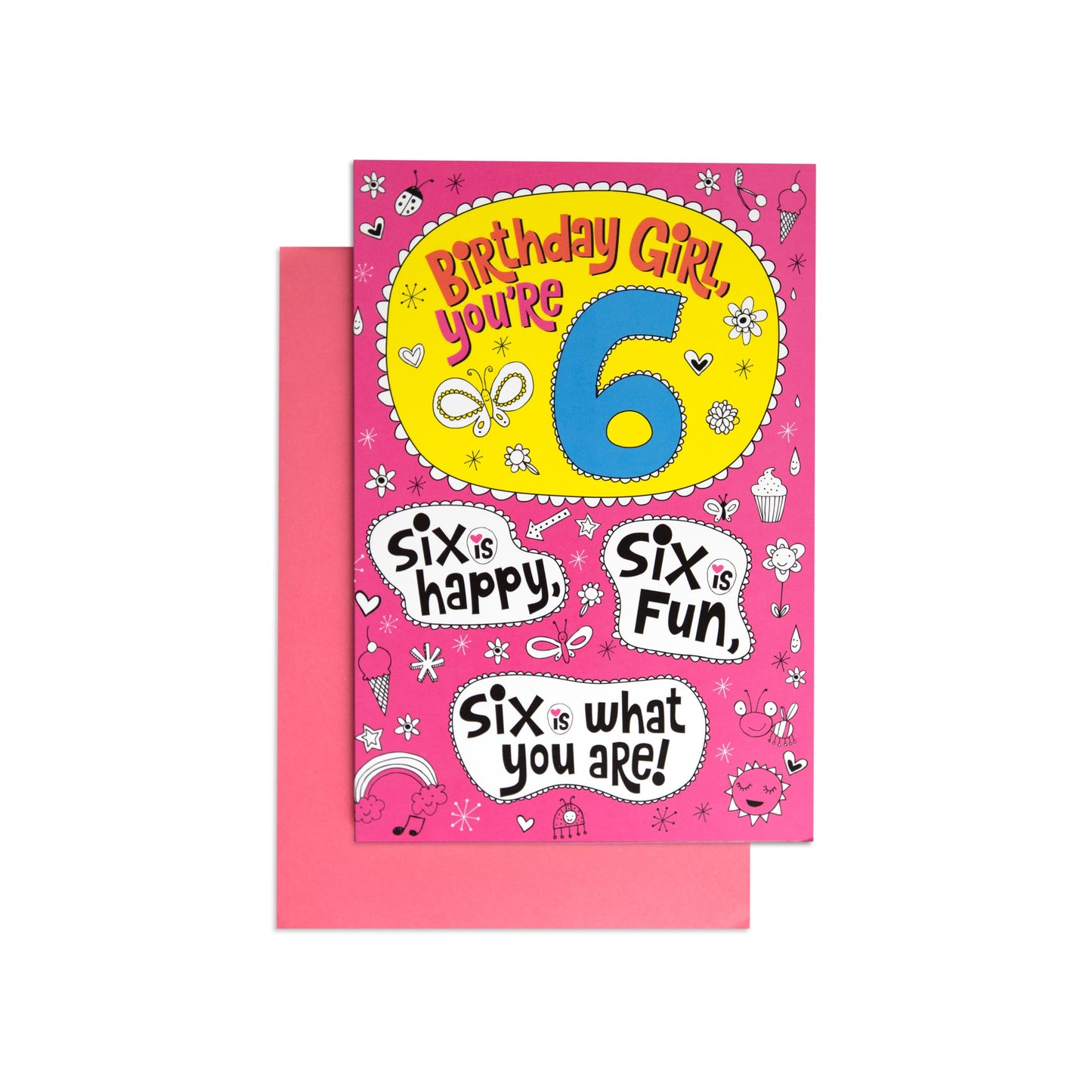 Best One So Far Fun Colourful 6th Birthday Card