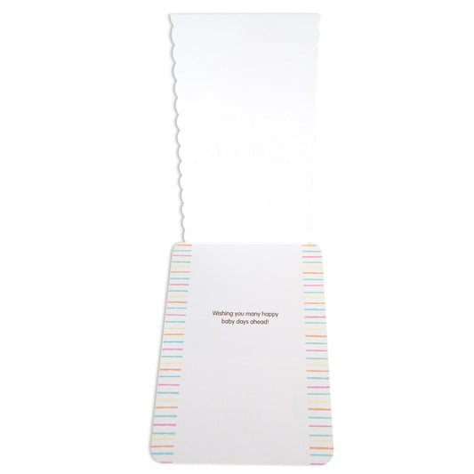 Beautiful & Colourful Flip Up Baby Shower Card