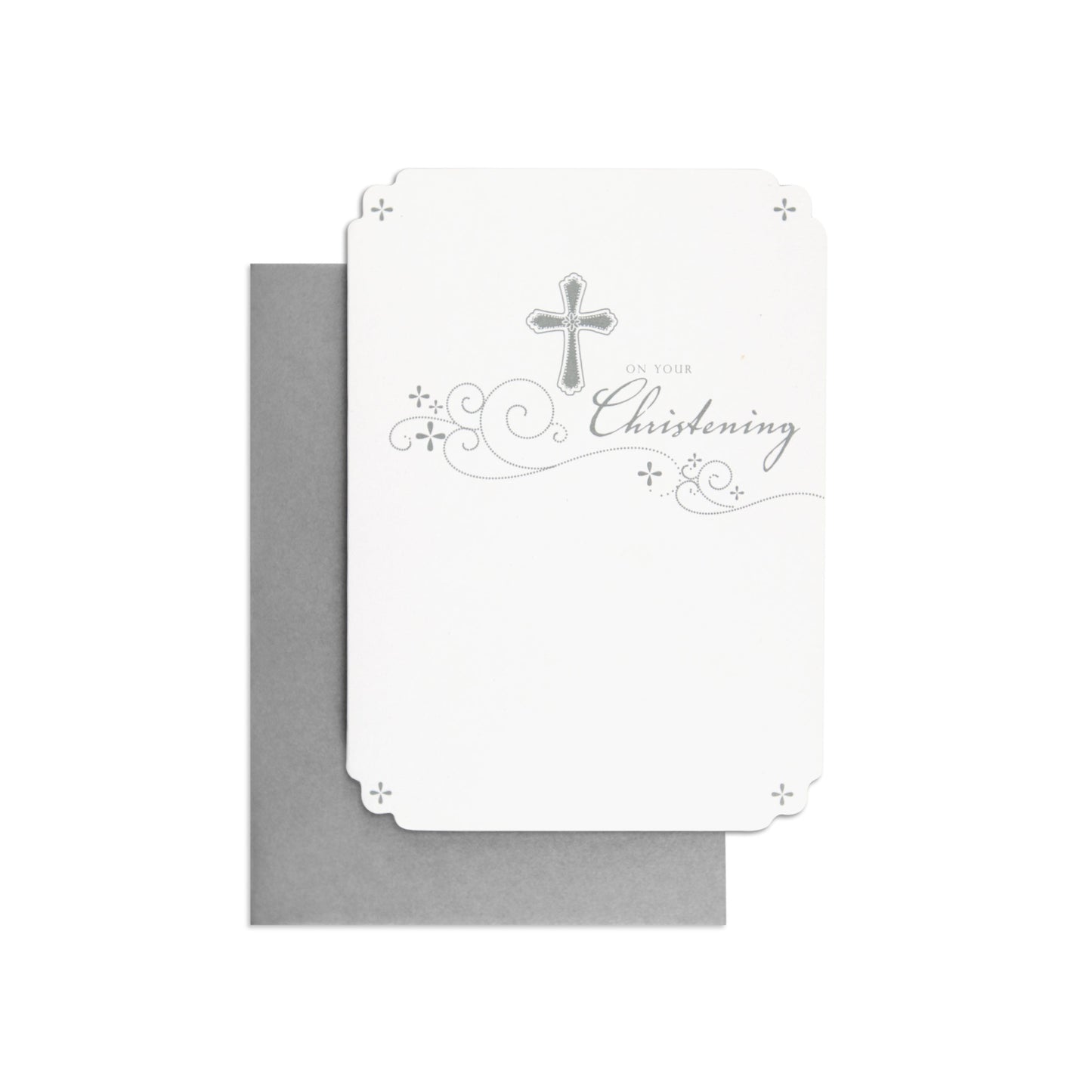 Lovely & Simplistic Blessings From Above Christening Card