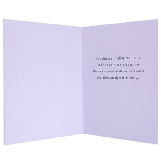 Sweet Floral Get Well Soon Card