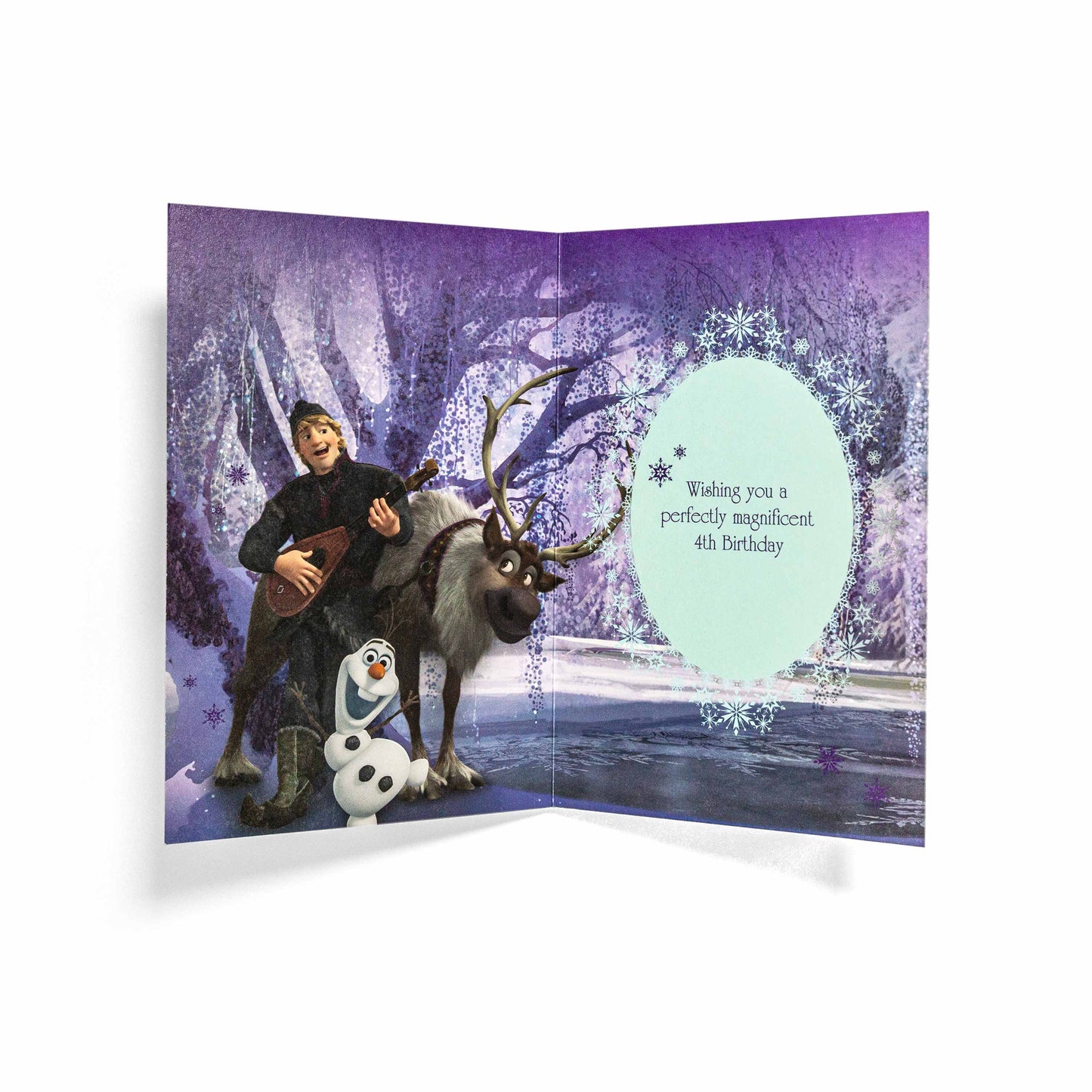 Disney Frozen Beautiful 4th Birthday Card