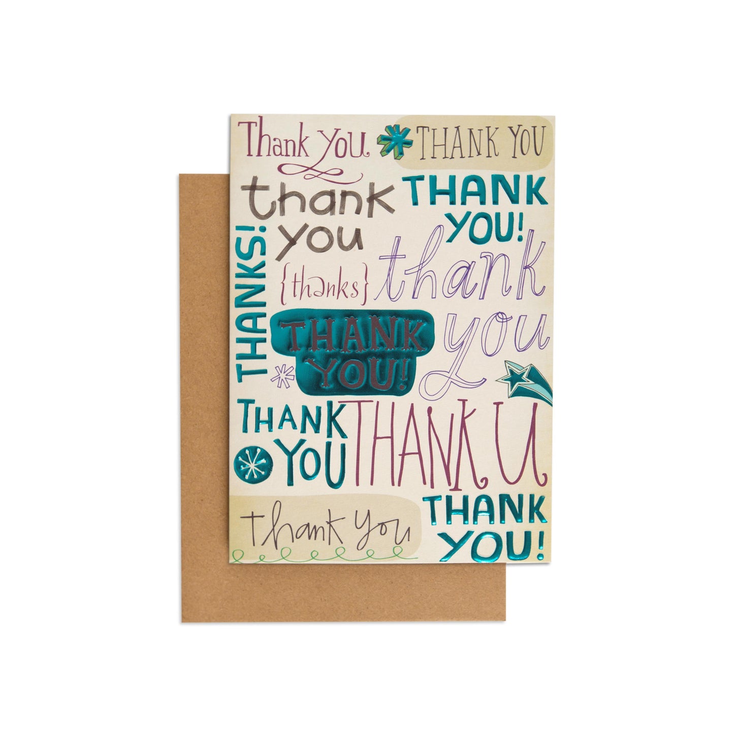 Fun & Contemporary Can't Thank You Enough Card