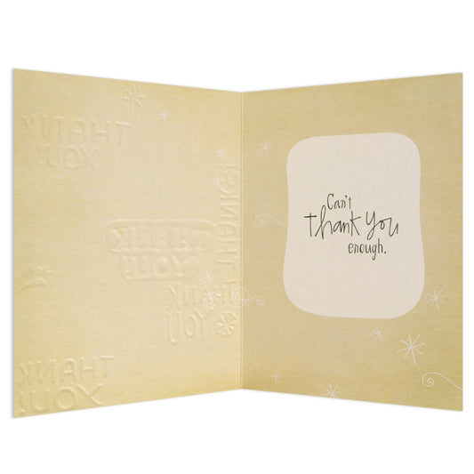 Fun & Contemporary Can't Thank You Enough Card
