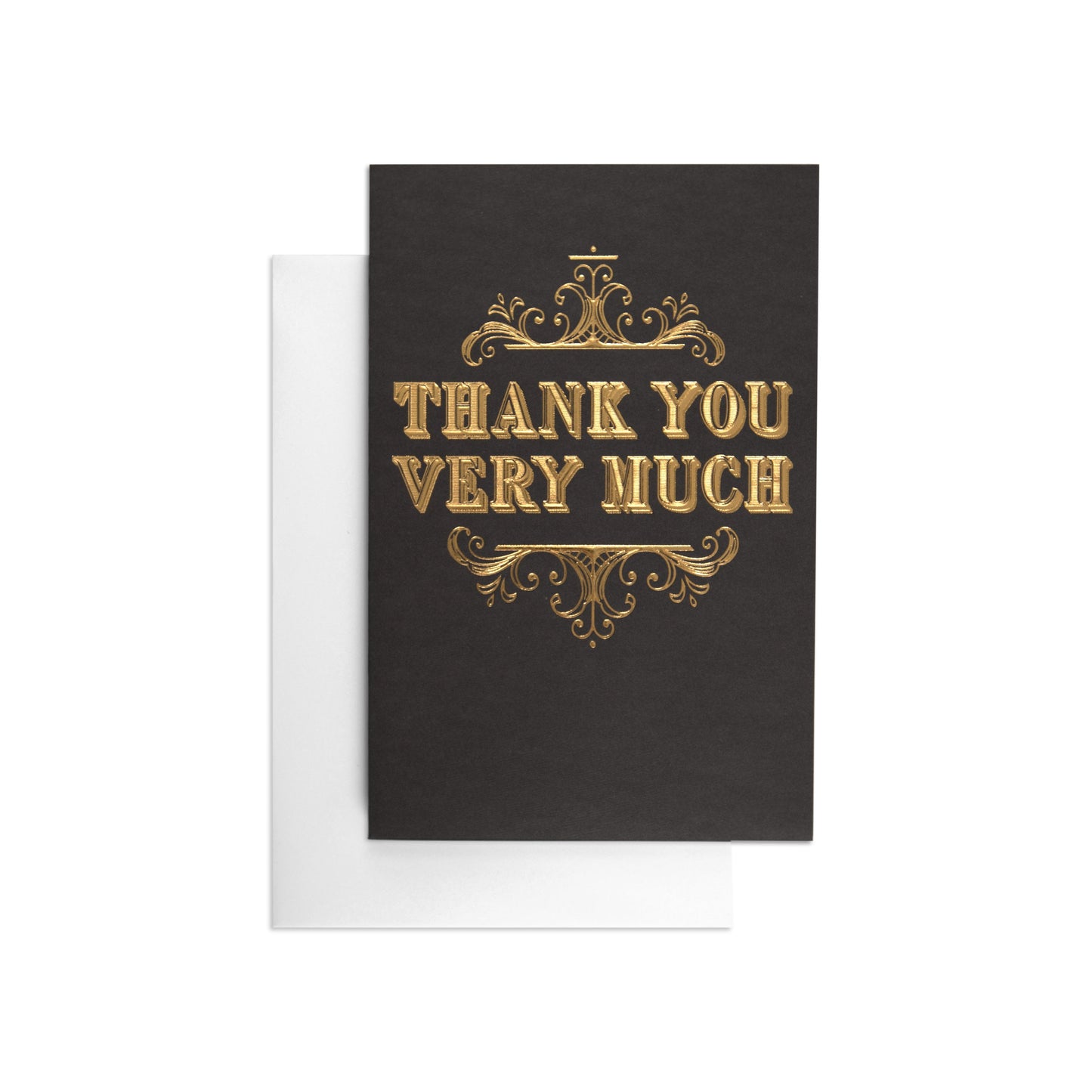 Stylish Bold & Gold Thank You Card