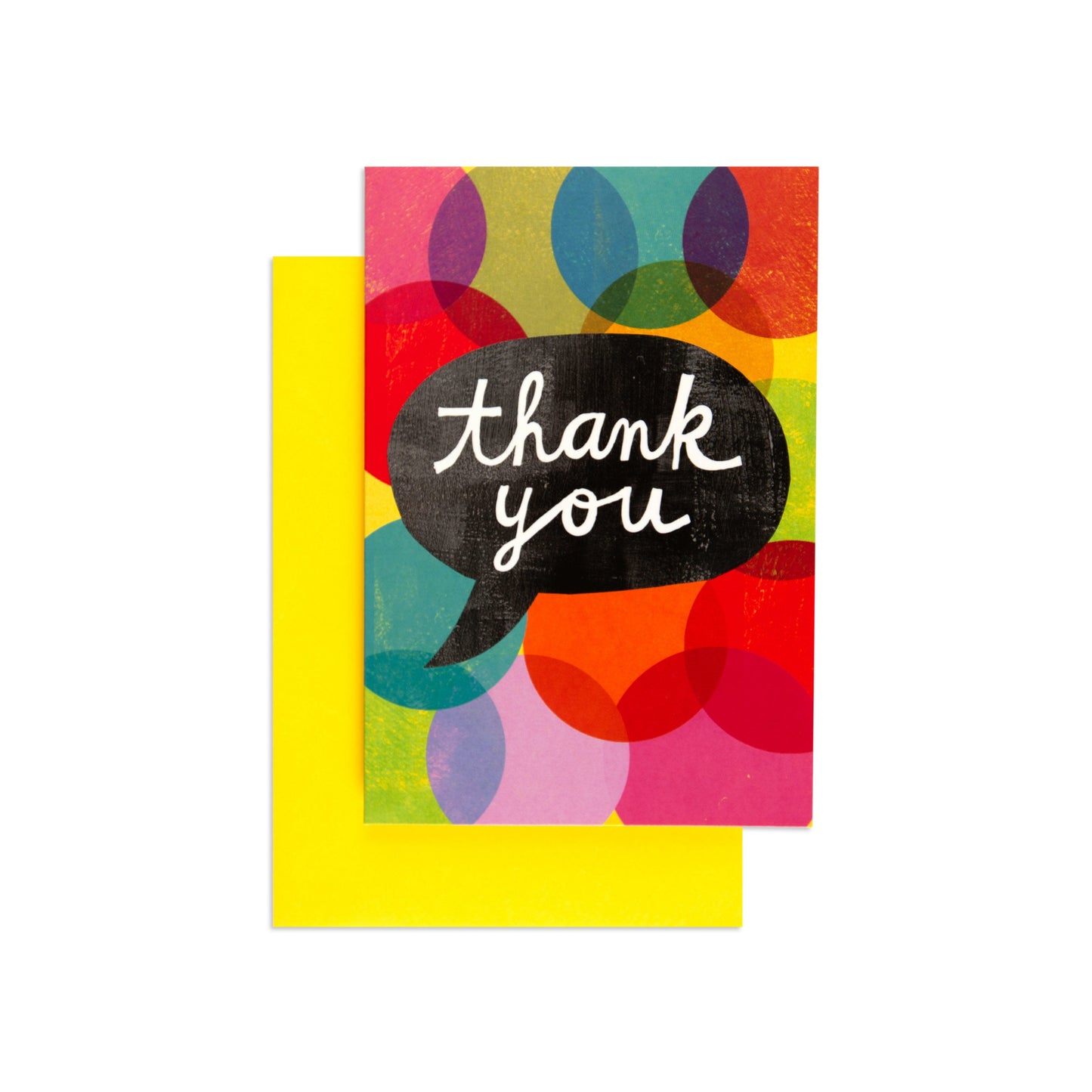 Cheerful Speech Bubble Thank You Card