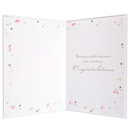 Elegant & Timeless Wedding Day Congratulations Card