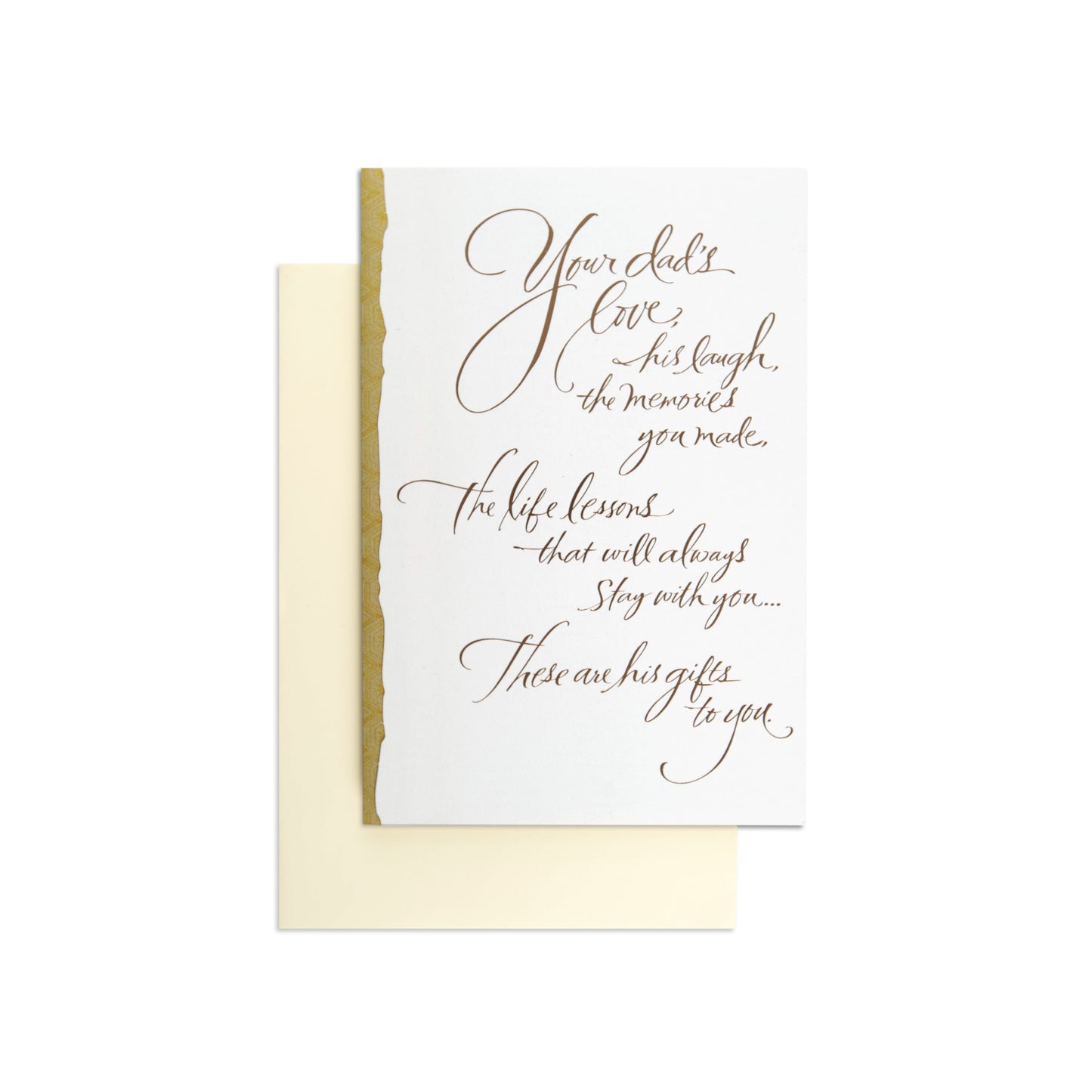 Simple & Elegant Sympathy Card For Loss of Dad