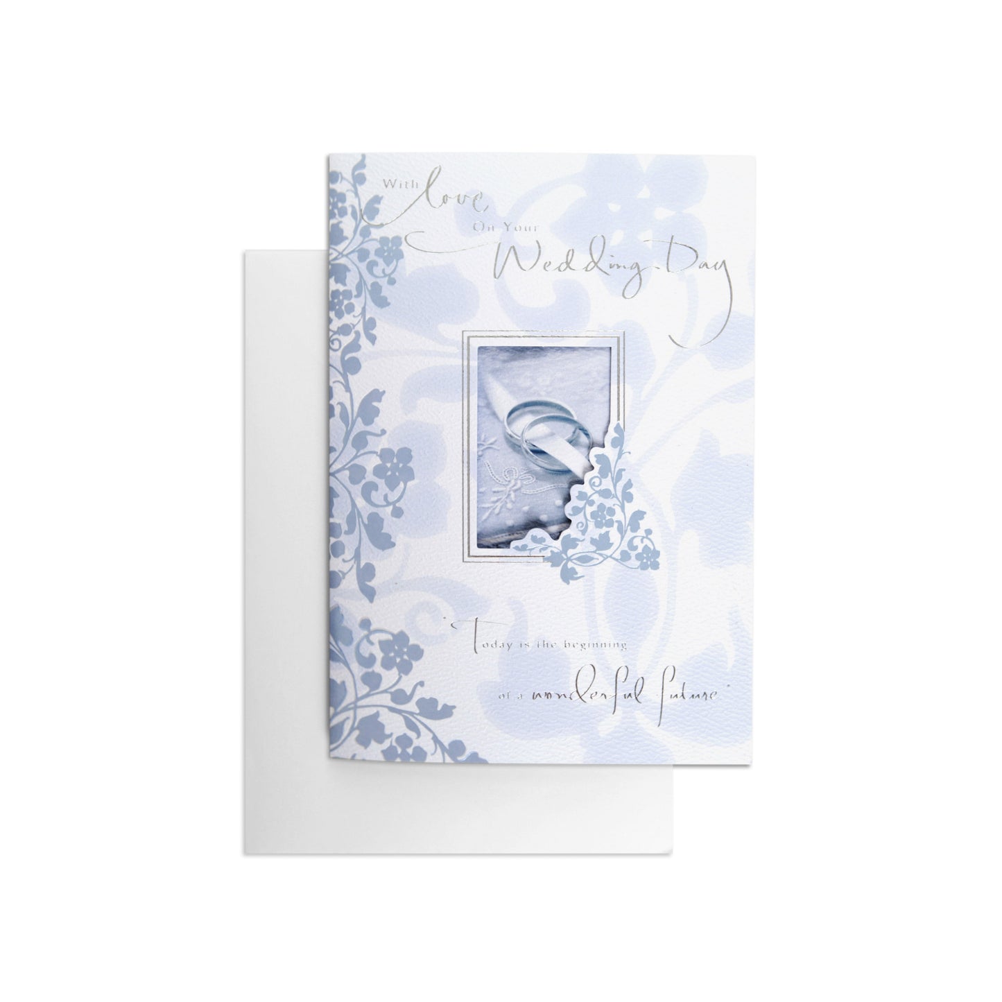 Gorgeous & Elegant Wedding Day Celebration Card