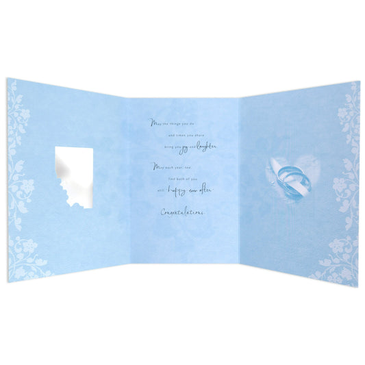 Gorgeous & Elegant Wedding Day Celebration Card