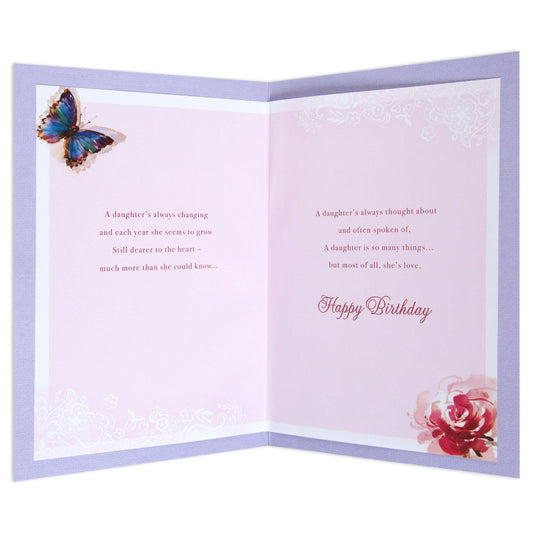 Beautiful & Thoughtful Lovely Daughter Birthday Card
