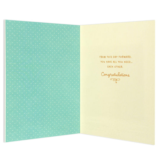 Cake Topper Beautiful Wedding Congratulations Card