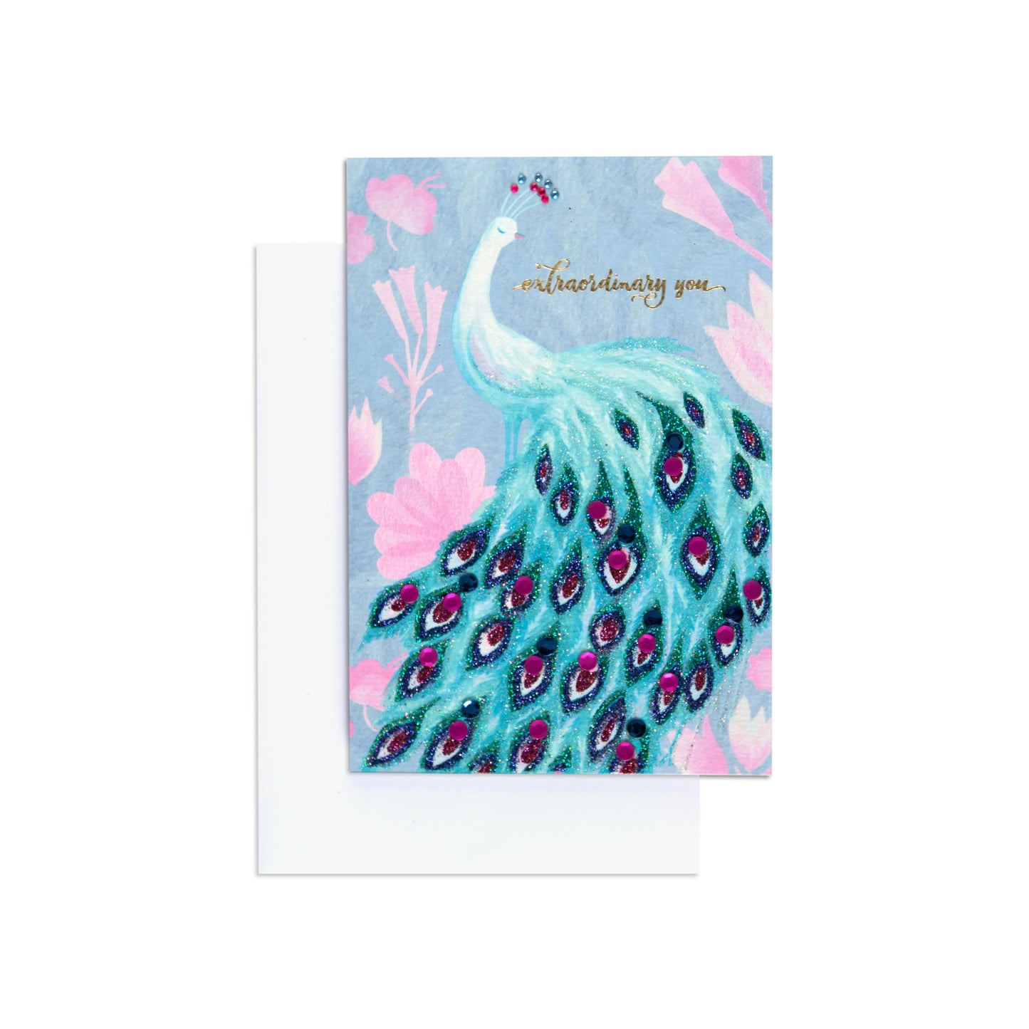 Extraordinary You Beautiful Peacock Birthday Card