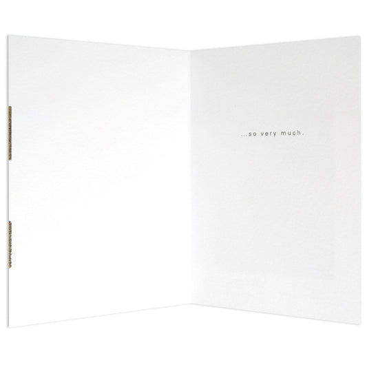 Gold Polka Dots Stylish Thank You Card