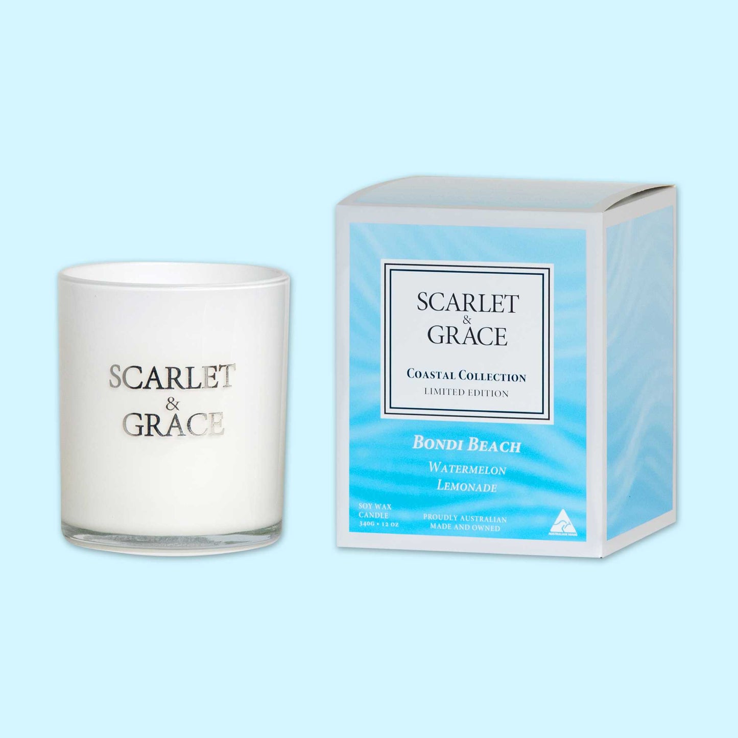 Bondi Beach (Watermelon Lemonade) - 340 gram Soy Wax Candle