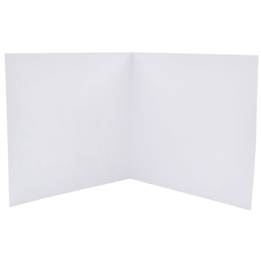Abstract Hello by Xander Holliday Blank Card, blank inside, showing crisp white pages, perfect for personal messages.