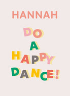 Custom Fridge Magnet Text Happy Dance Birthday