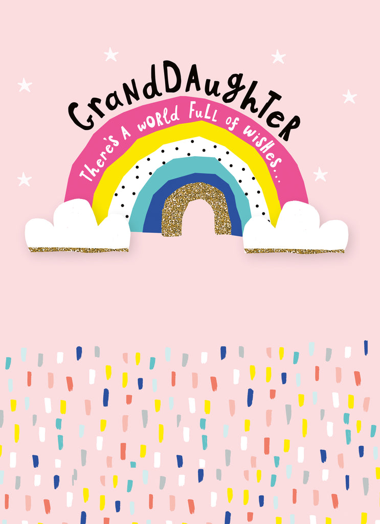 Contemporary Granddaughter Birthday Rainbow