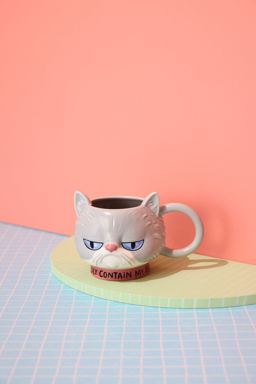 Hallmark Shoebox Sculpted Cat Mug