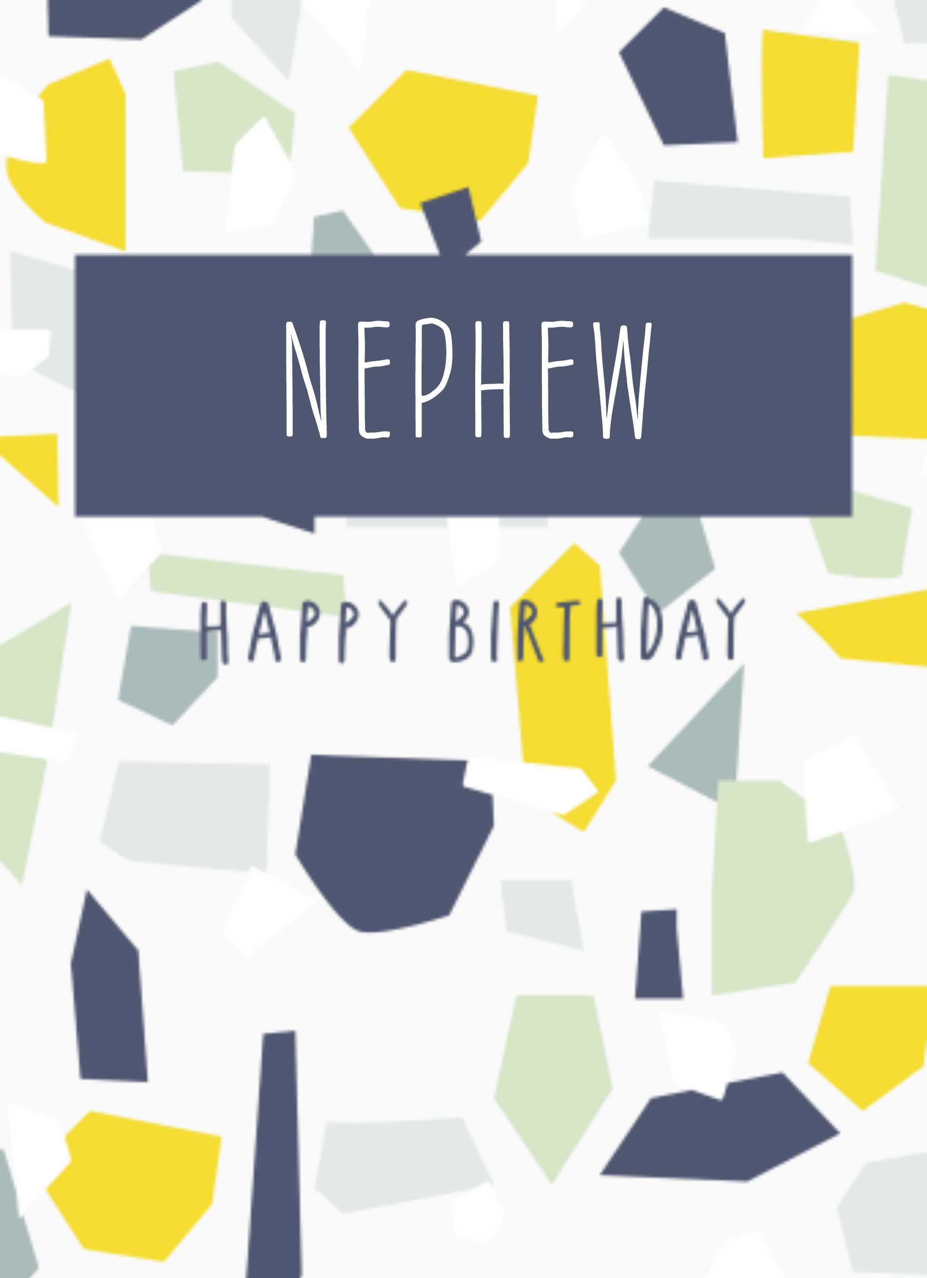 Personalised Nephew Pattern Birthday Card – Hallmark Australia