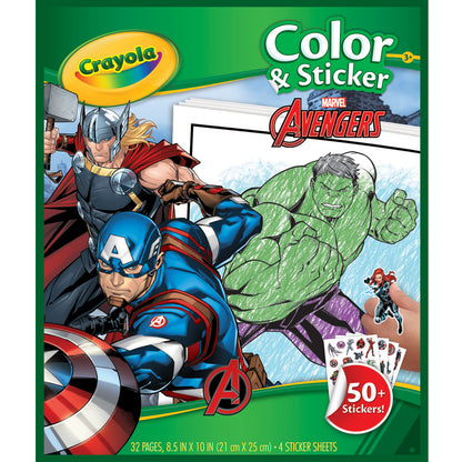 Crayola® Color & Sticker Book - Marvel Avengers