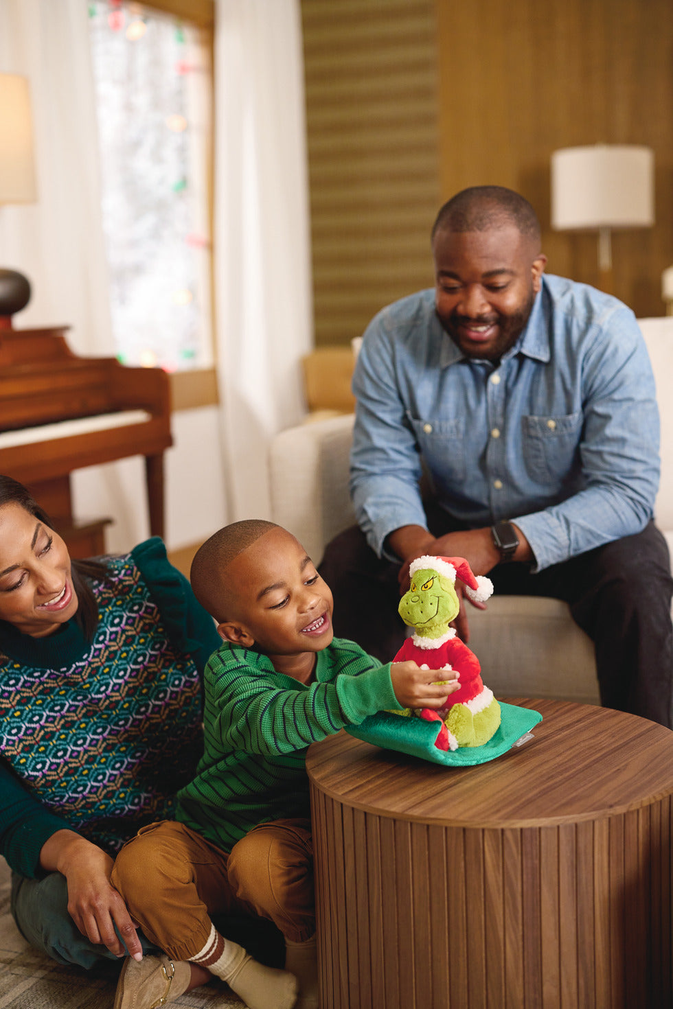 Dr. Seuss's How the Grinch Stole Christmas!™ Grinch on Sled Musical Plush With Motion