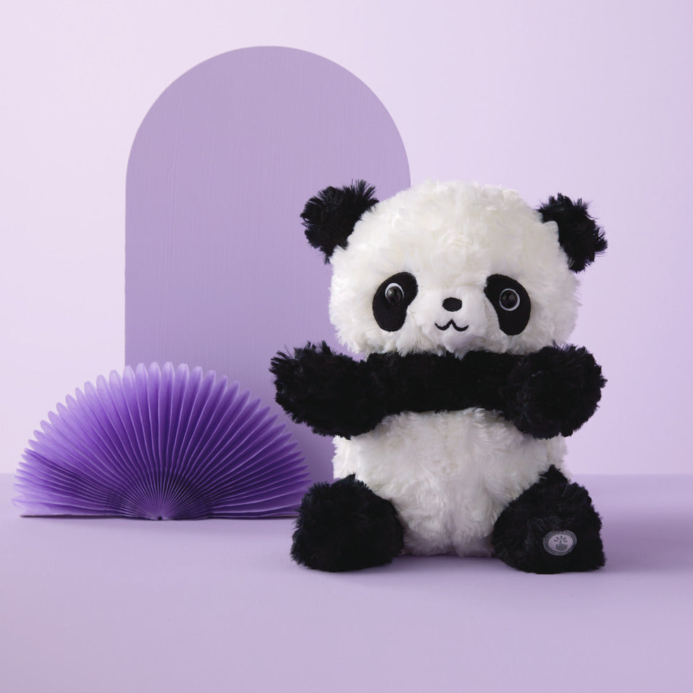 Peek-A-Boo Panda Stuffed Animal With Sound and Motion, 9"