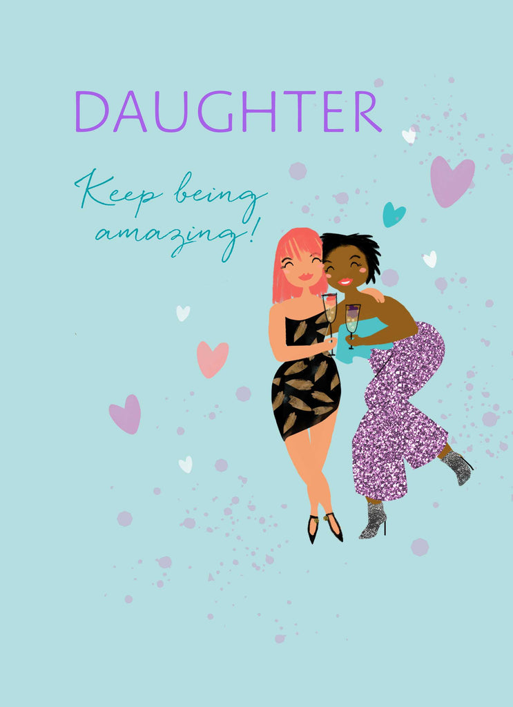 Daughter Contemporary Illustration Editable Design